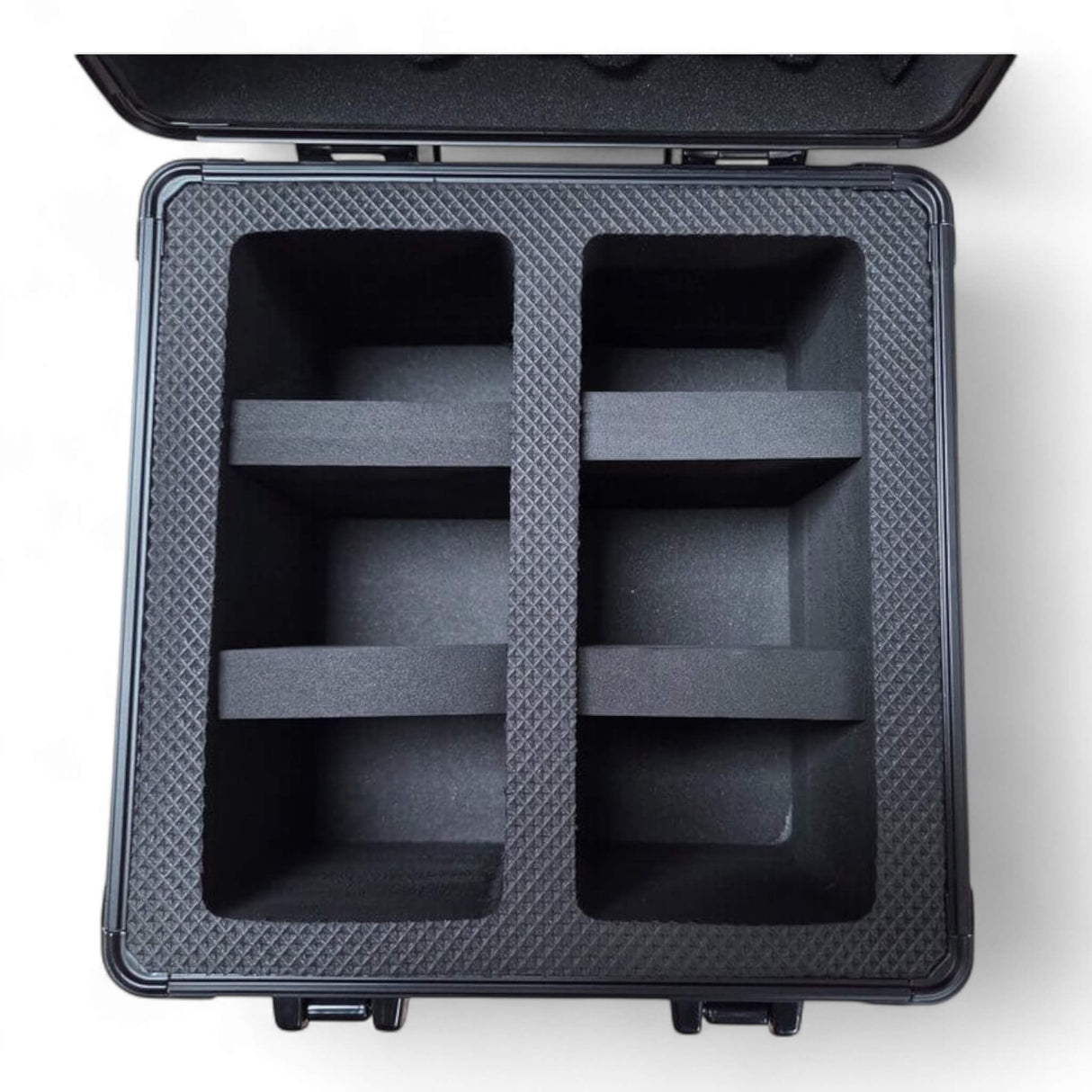 Guardian: 2-Row Graded Card Aluminum Storage Case (Black Diamond Pattern)
