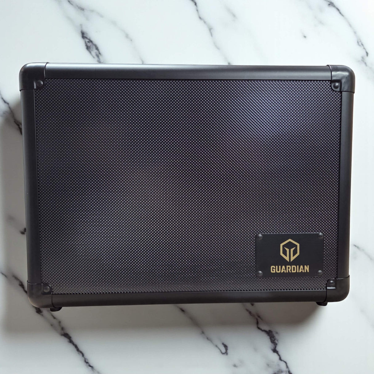 Guardian: 3-Row Graded Card Aluminum Storage Case (Black Diamond Pattern)