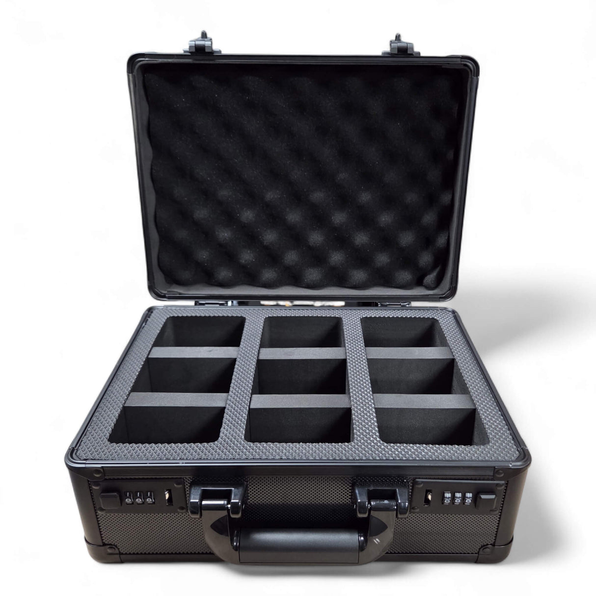 Guardian: 3-Row Graded Card Aluminum Storage Case (Black Diamond Pattern)