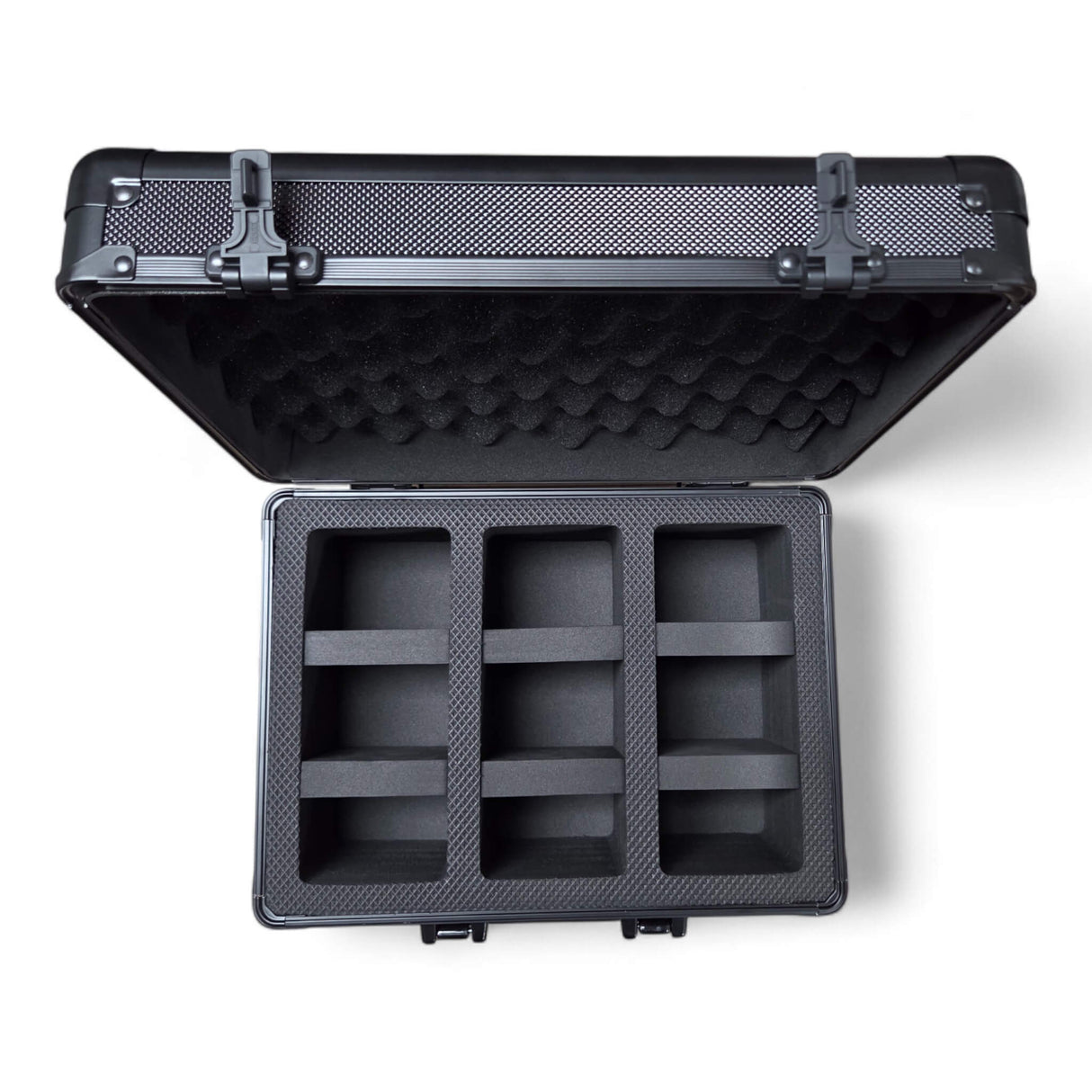 Guardian: 3-Row Graded Card Aluminum Storage Case (Black Diamond Pattern)