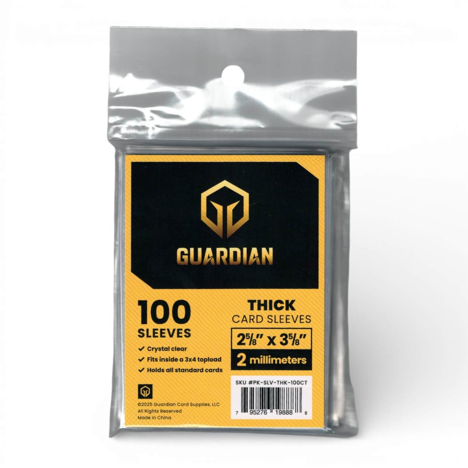 Guardian Premium Thick Trading Card Sleeves (100ct Pack) Trademark Cards & Collectibles Guardian Premium Thick Trading Card Sleeves (100ct Pack) Trademark Cards & Collectibles