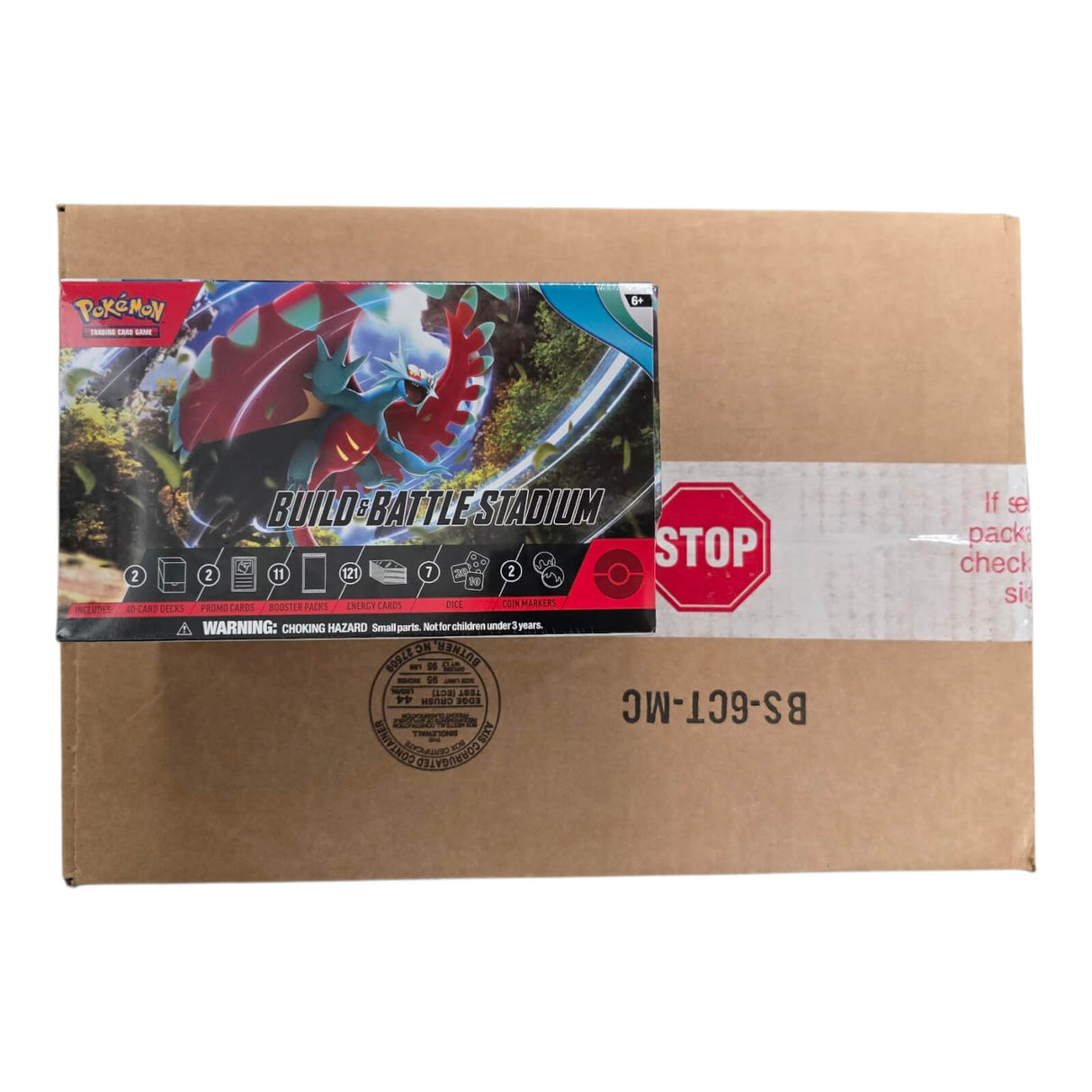 Pokemon TCG: Scarlet & Violet (SV04) Paradox Rift Build & Battle Stadium 6-Box Case