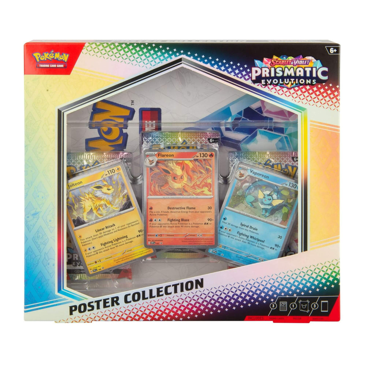 Pokemon TCG: Scarlet & Violet Prismatic Evolutions (SV8.5) Poster Collection