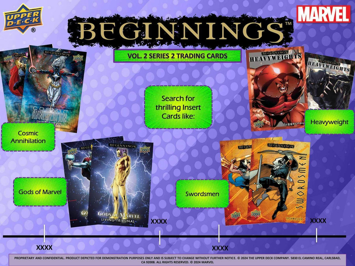 2024 Upper Deck Marvel Beginnings Volume 2 Series 2 Trading Cards Hobby Pack