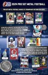 2024 Leaf Pro Set Metal Football Hobby Box