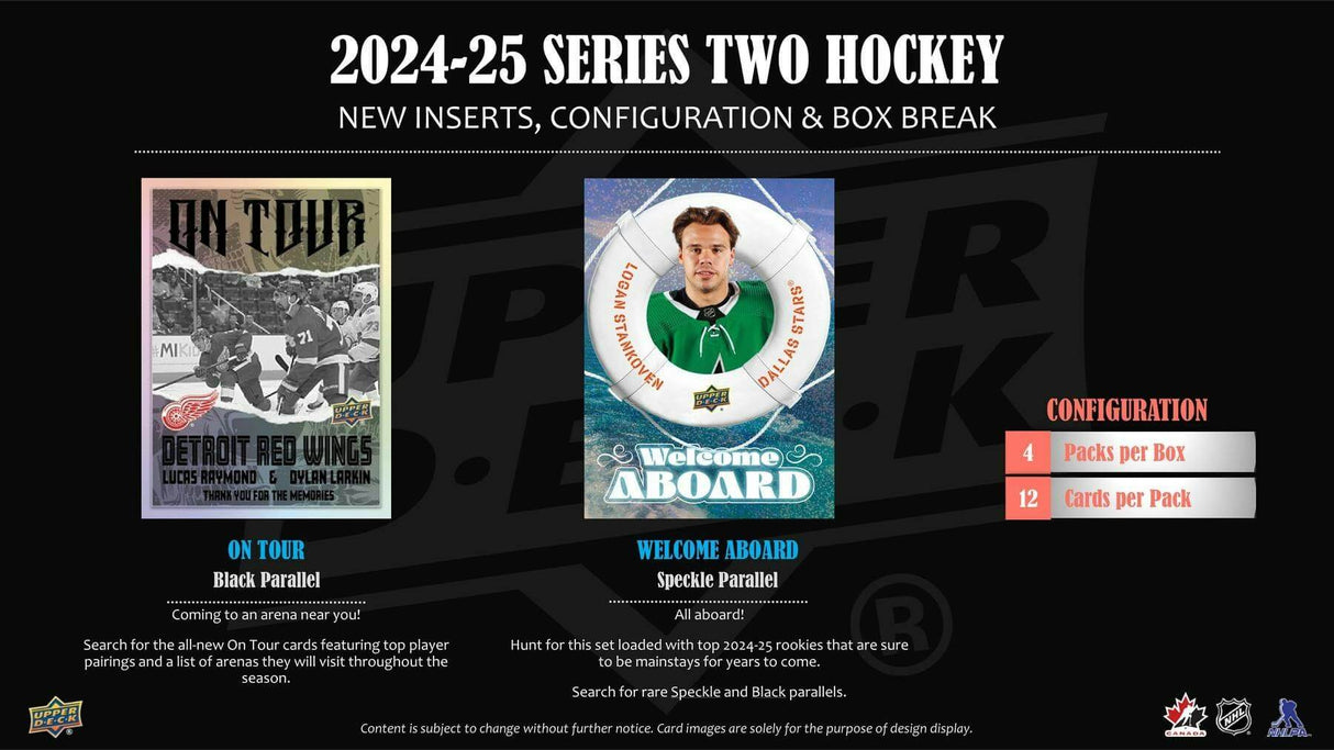 2024/25 Upper Deck Series 2 Hockey Tin