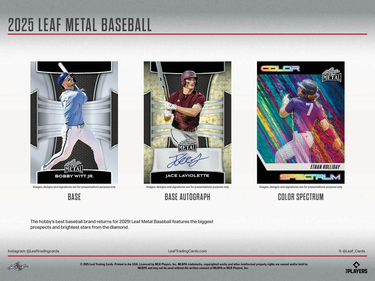 2025 Leaf Metal Baseball Jumbo Box