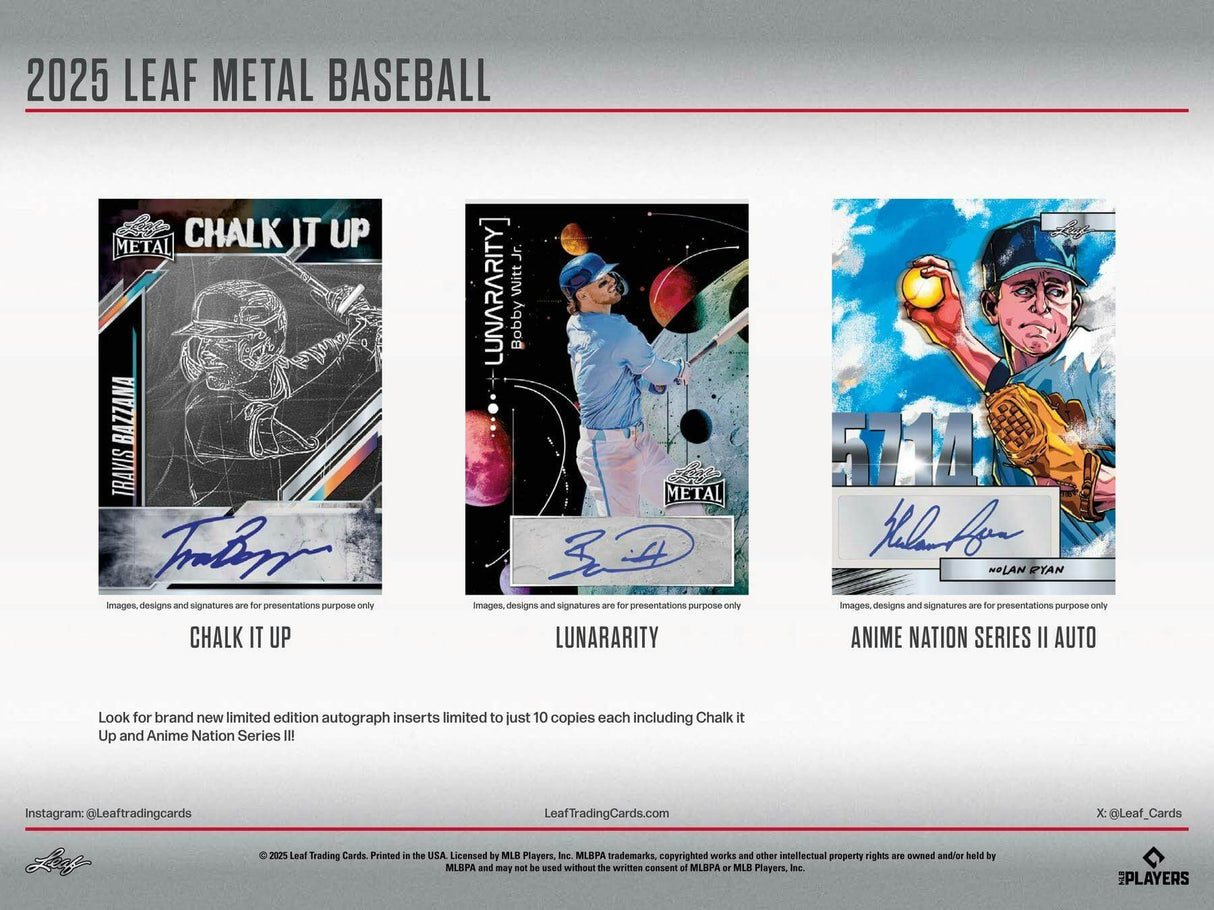 2025 Leaf Metal Baseball Jumbo Box