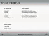 2025 Leaf Metal Baseball Jumbo Box