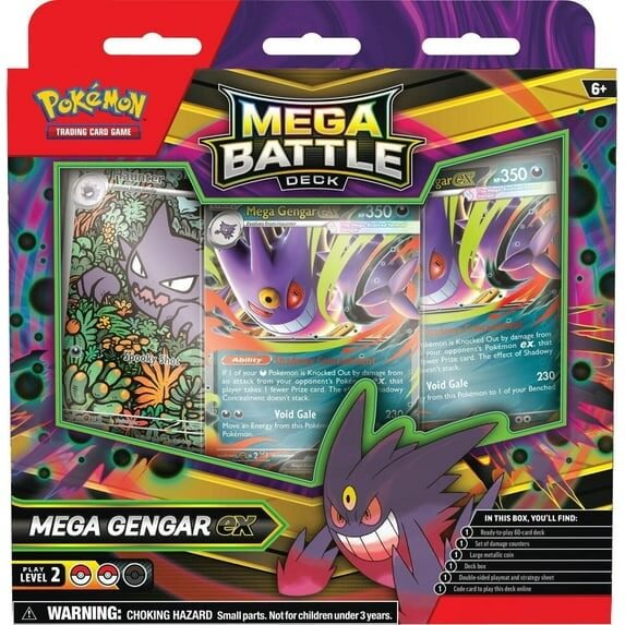 Pokemon TCG: Mega Evolution Phantasmal Flames (ME-02) Mega Battle Deck [Various]