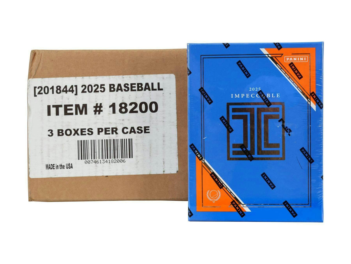 2025 Panini Impeccable Baseball Hobby 3-Box Case