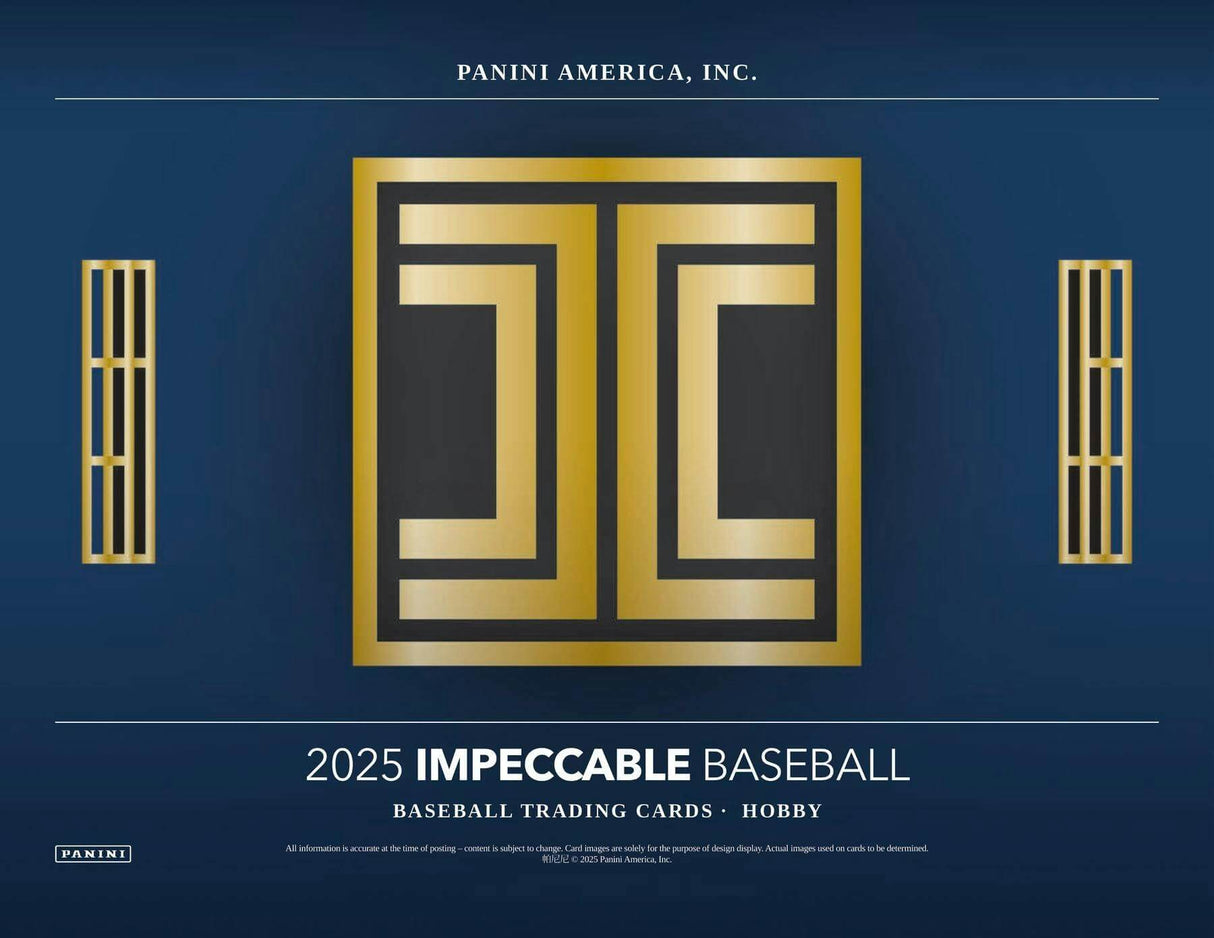 2025 Panini Impeccable Baseball Hobby 3-Box Case