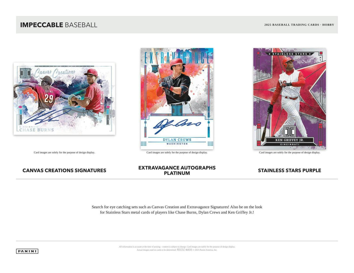 2025 Panini Impeccable Baseball Hobby 3-Box Case