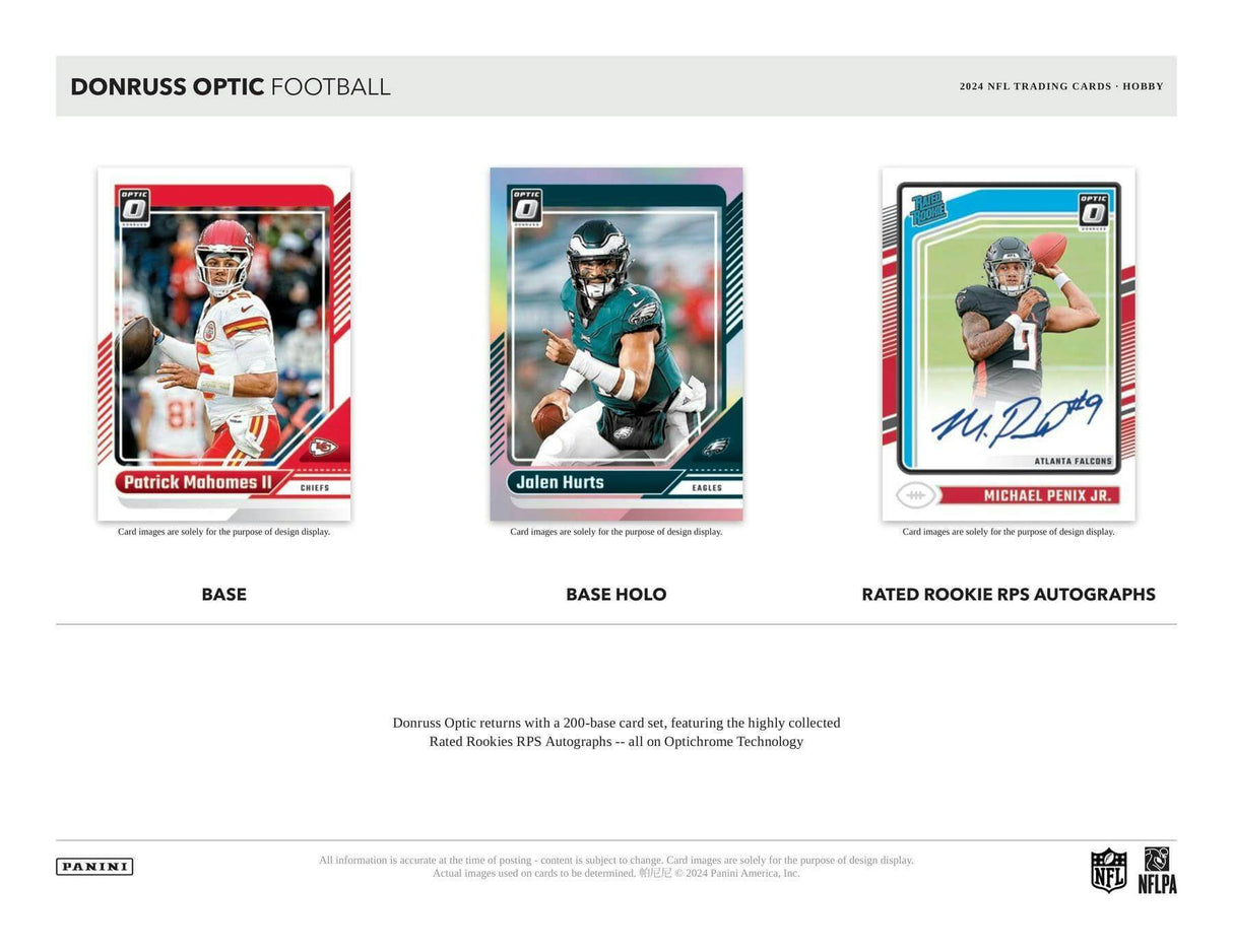 2024 Panini Donruss Optic Football Hobby Box