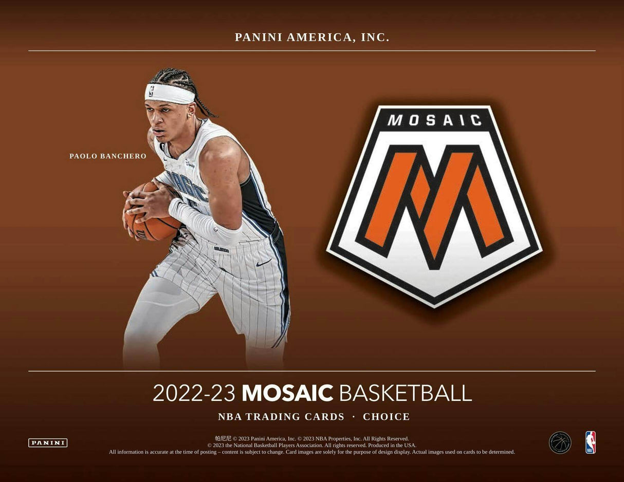 2022/23 Panini Mosaic Choice Basketball Hobby Box