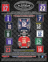 2025 TriStar Platinum Edition Autographed Football Jersey 4-Box Case