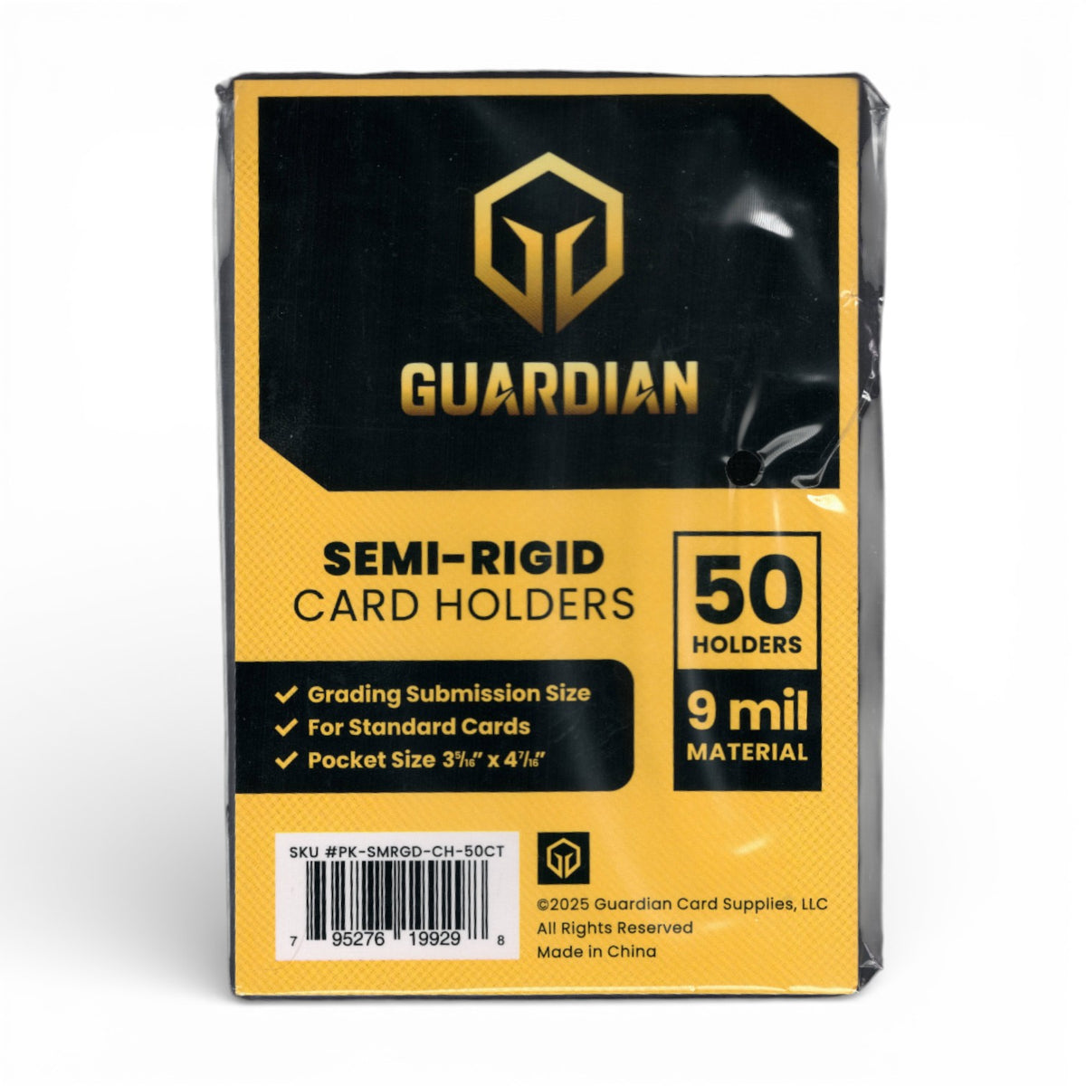 graded card submission holders Guardian Tall Semi-Rigid (50ct Pack) Box:LIVE Alliance Insight Ideal card grading sleeves List of Staples and