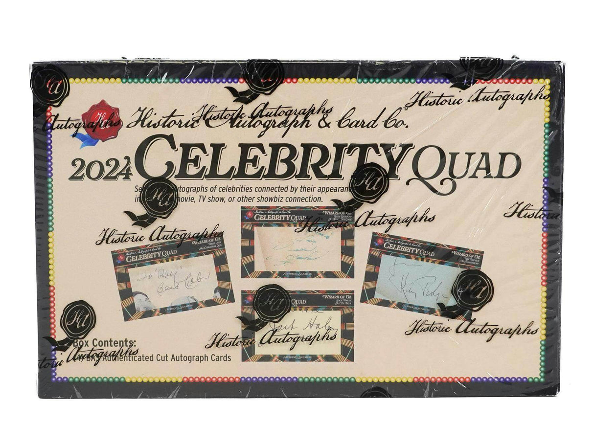 Celebrity Quad Auto Hobby Box (Historic Autographs 2024)