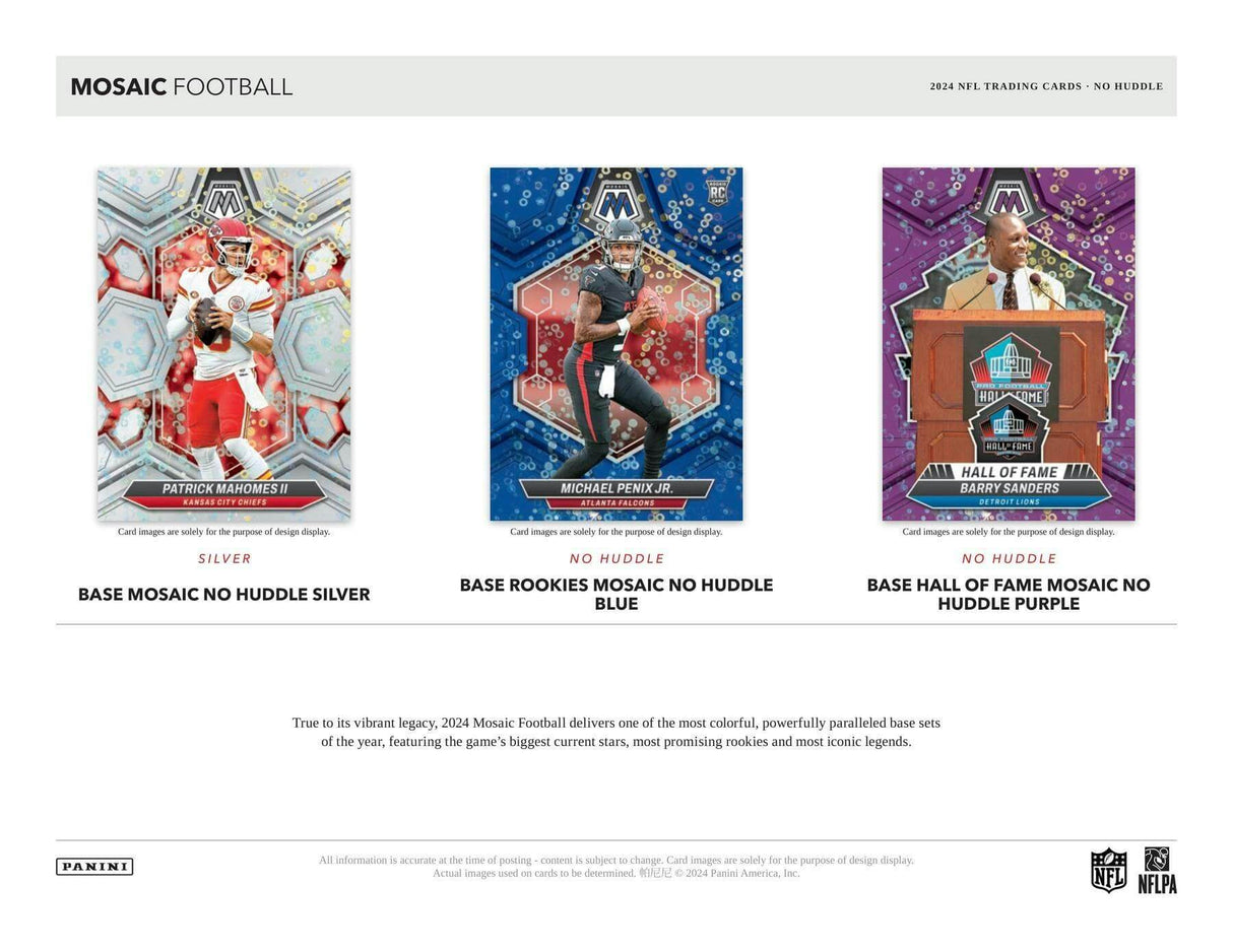 2024 Panini Mosaic No Huddle Football Hobby Box