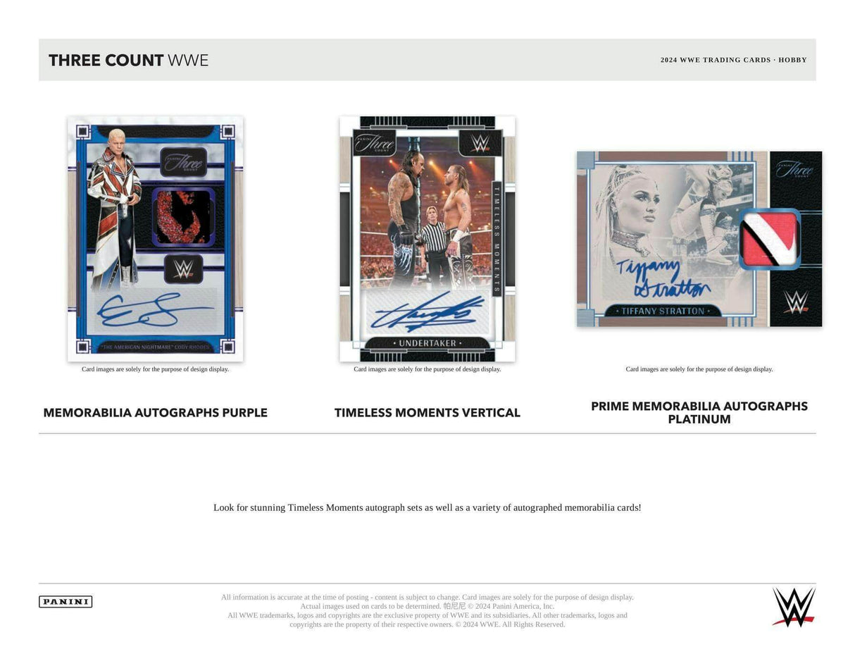 2024 Panini Three Count WWE Wrestling Hobby Box