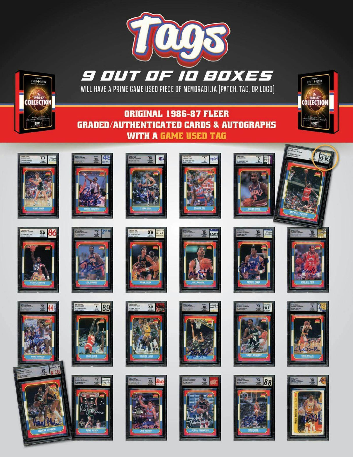 Jersey Fusion The 1986/87 Collection Finale! Basketball Hobby Box