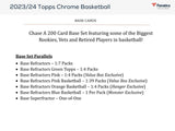 2023/24 Topps Chrome Basketball Monster Box