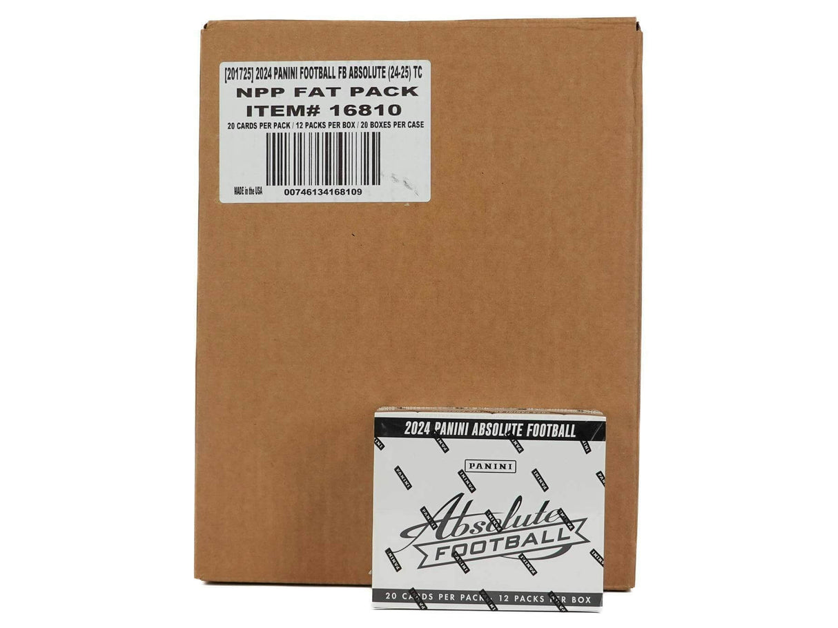 2024 Panini Absolute Football Jumbo Value Cello Fat Pack 20-Box Case