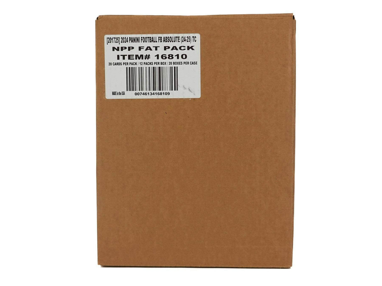 2024 Panini Absolute Football Jumbo Value Cello Fat Pack 20-Box Case