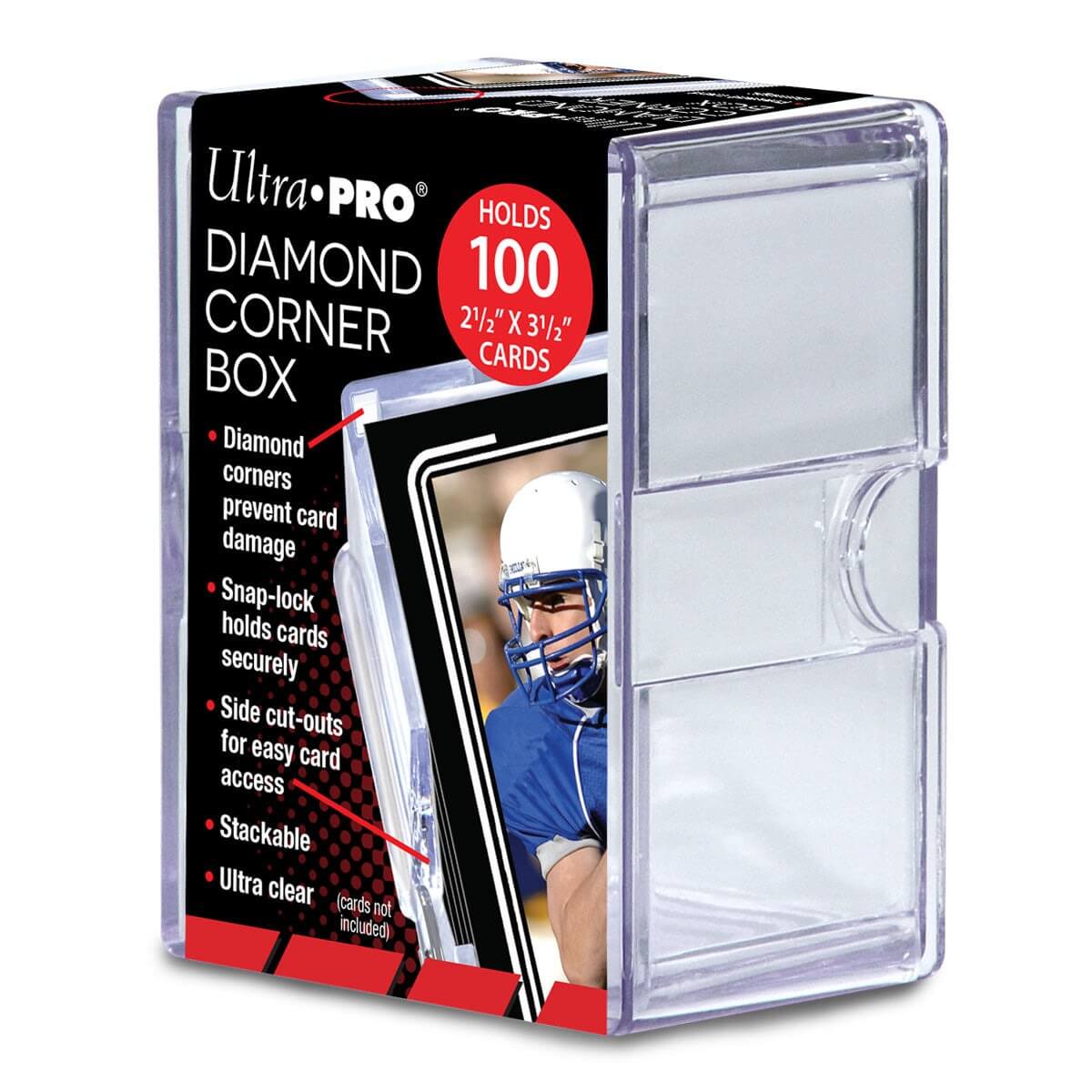 Ultra Pro Diamond Corner 100+ Clear Card Storage Box