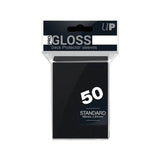 PRO-Gloss Standard Deck Protector Sleeves (Black / 50 Pack)