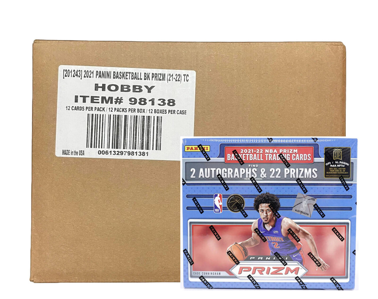 2021/22 Panini Prizm Basketball Hobby 12-Box Case
