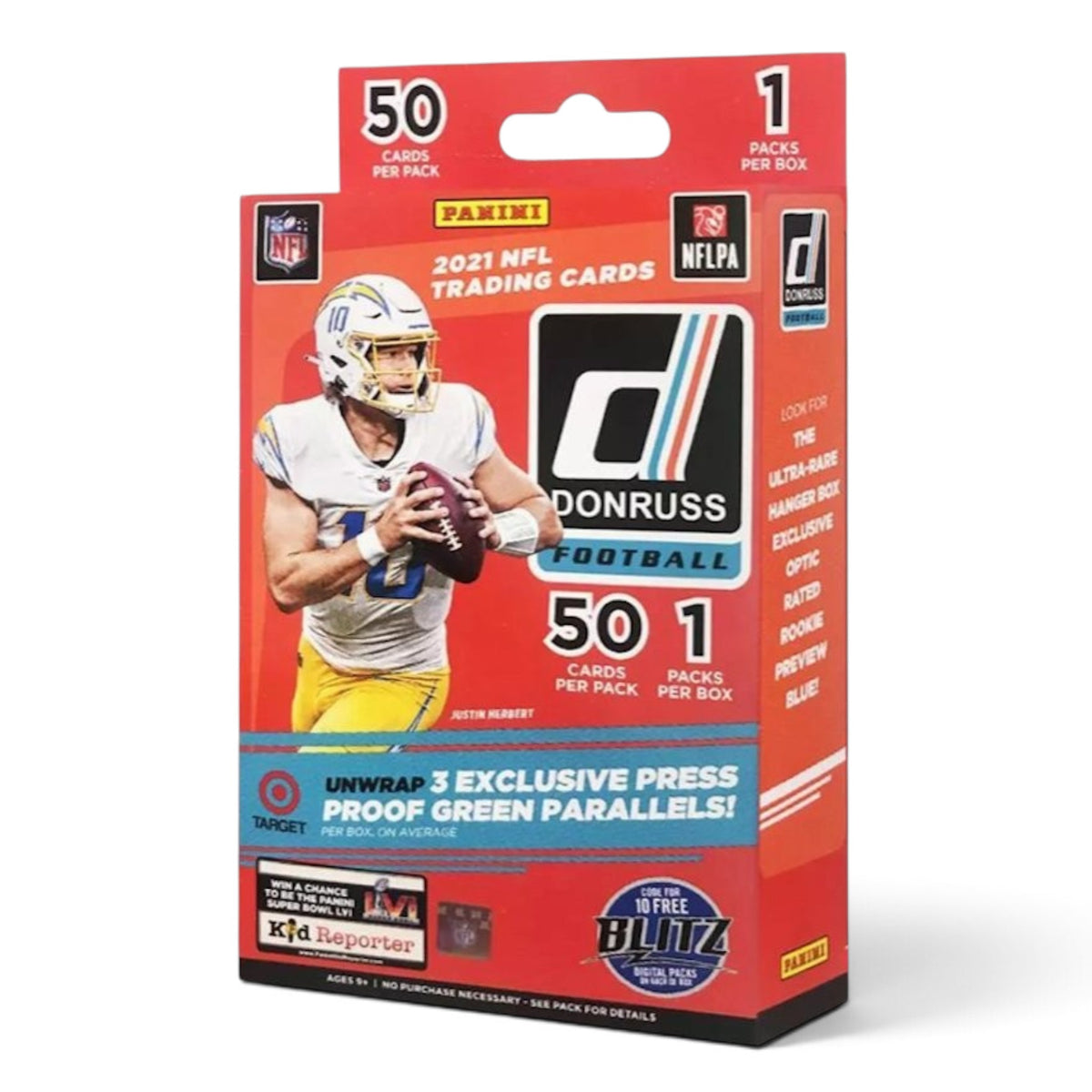 2021 Panini Donruss Football Hanger Box - Press Proof Green Parallells
