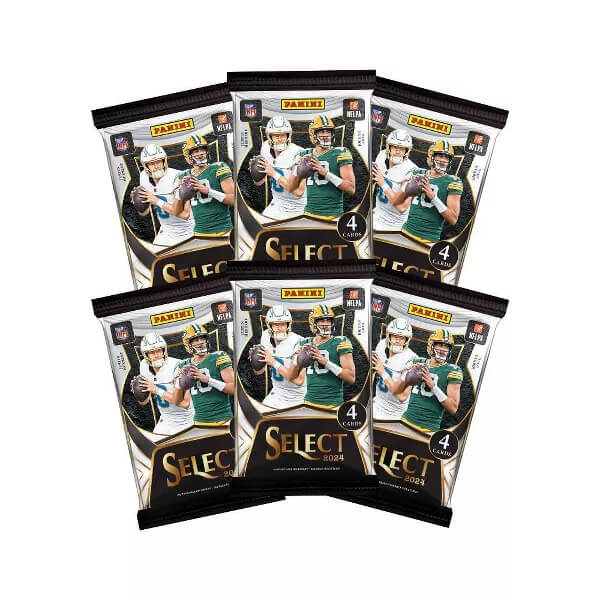2024 Panini Select Football NFL 6-Pack Blaster Box (Green & Yellow Shock!)