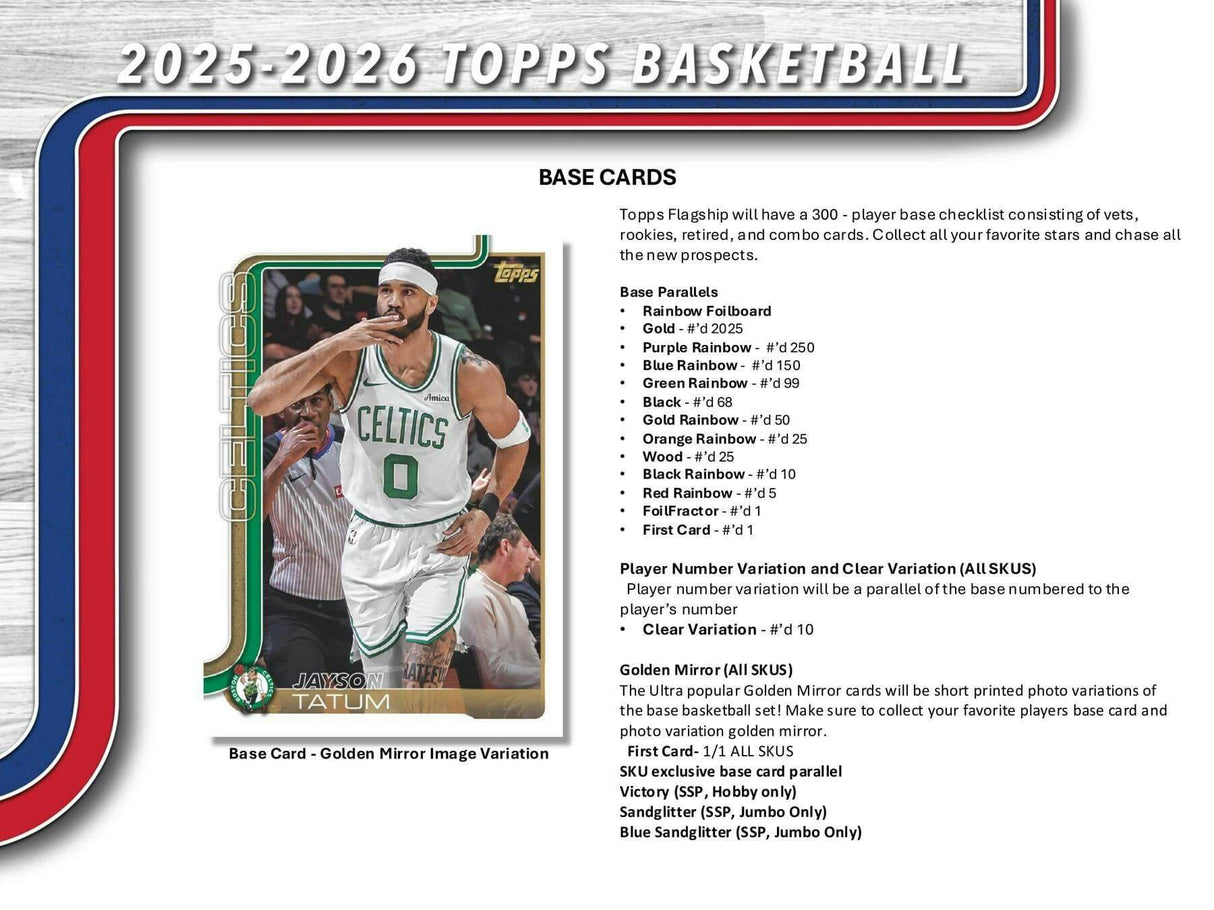 2025/26 Topps Basketball Hobby Jumbo 8-Box Case