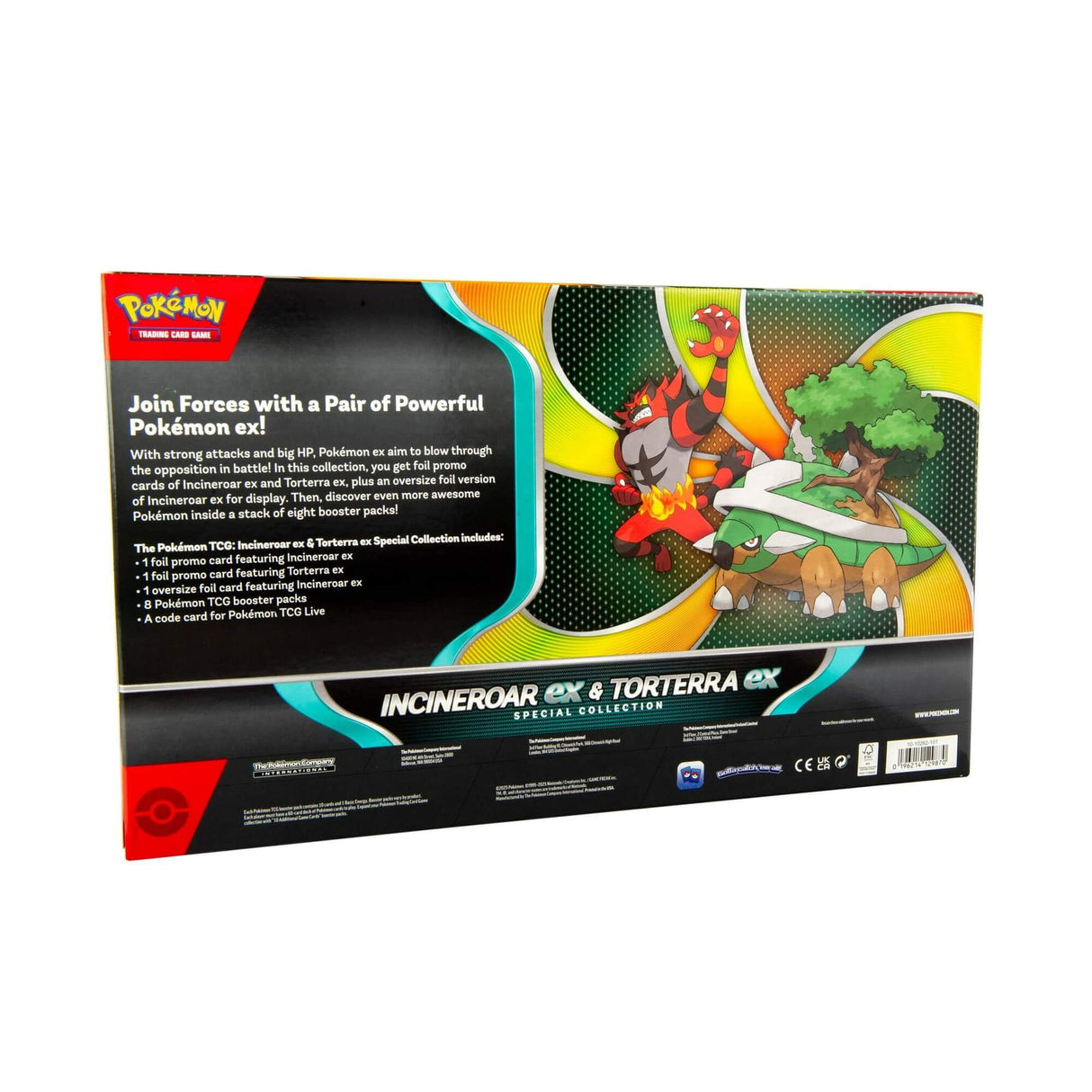 Pokemon TCG: Incineroar ex & Torterra ex Special Collection Box