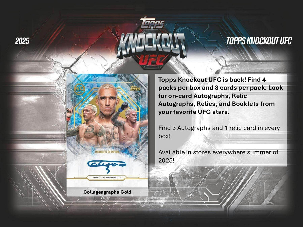 2025 Topps UFC Knockout Hobby 8-Box Case