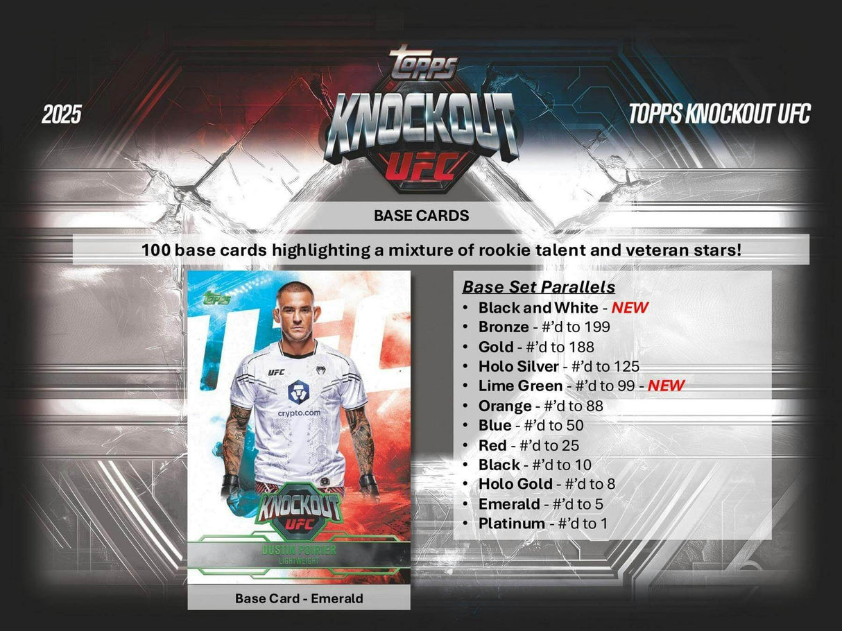 2025 Topps UFC Knockout Hobby 8-Box Case