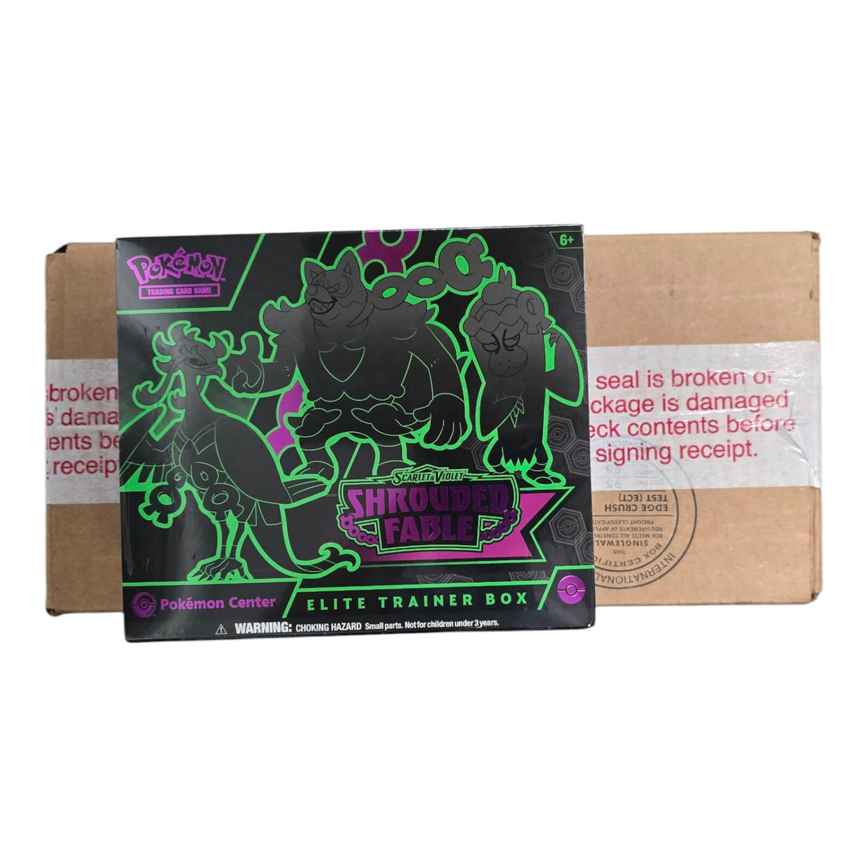 Pokemon TCG: Scarlet & Violet (SV6.5) Shrouded Fable Elite Trainer 4-Box Case (Pokemon Center Exclusive)