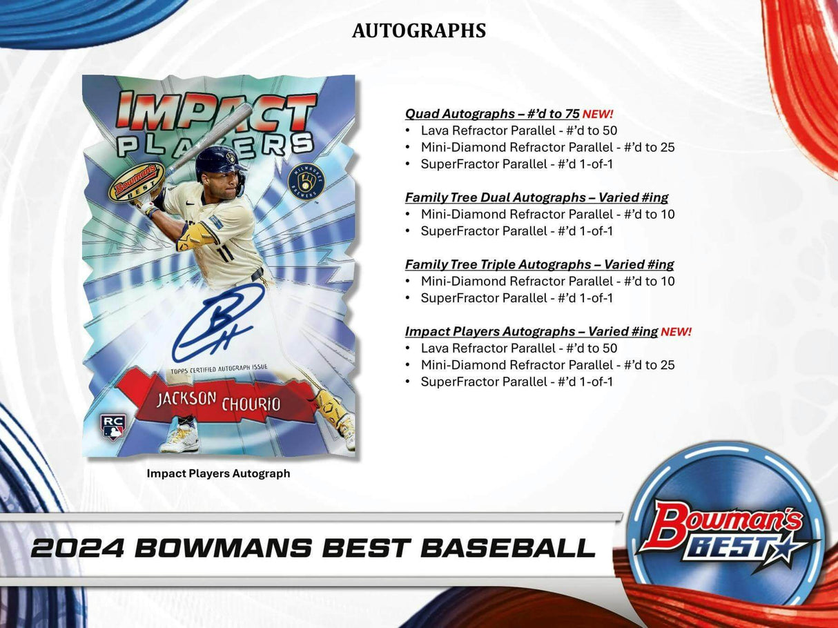 2024 Bowman's Best Baseball Hobby Pack