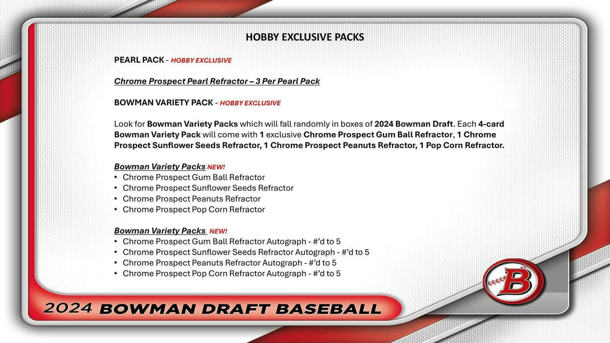 2024 Bowman Draft Baseball Hobby Jumbo Box