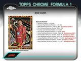 2024 Topps Chrome F1 Formula 1 Qualifying Lap Hobby Box