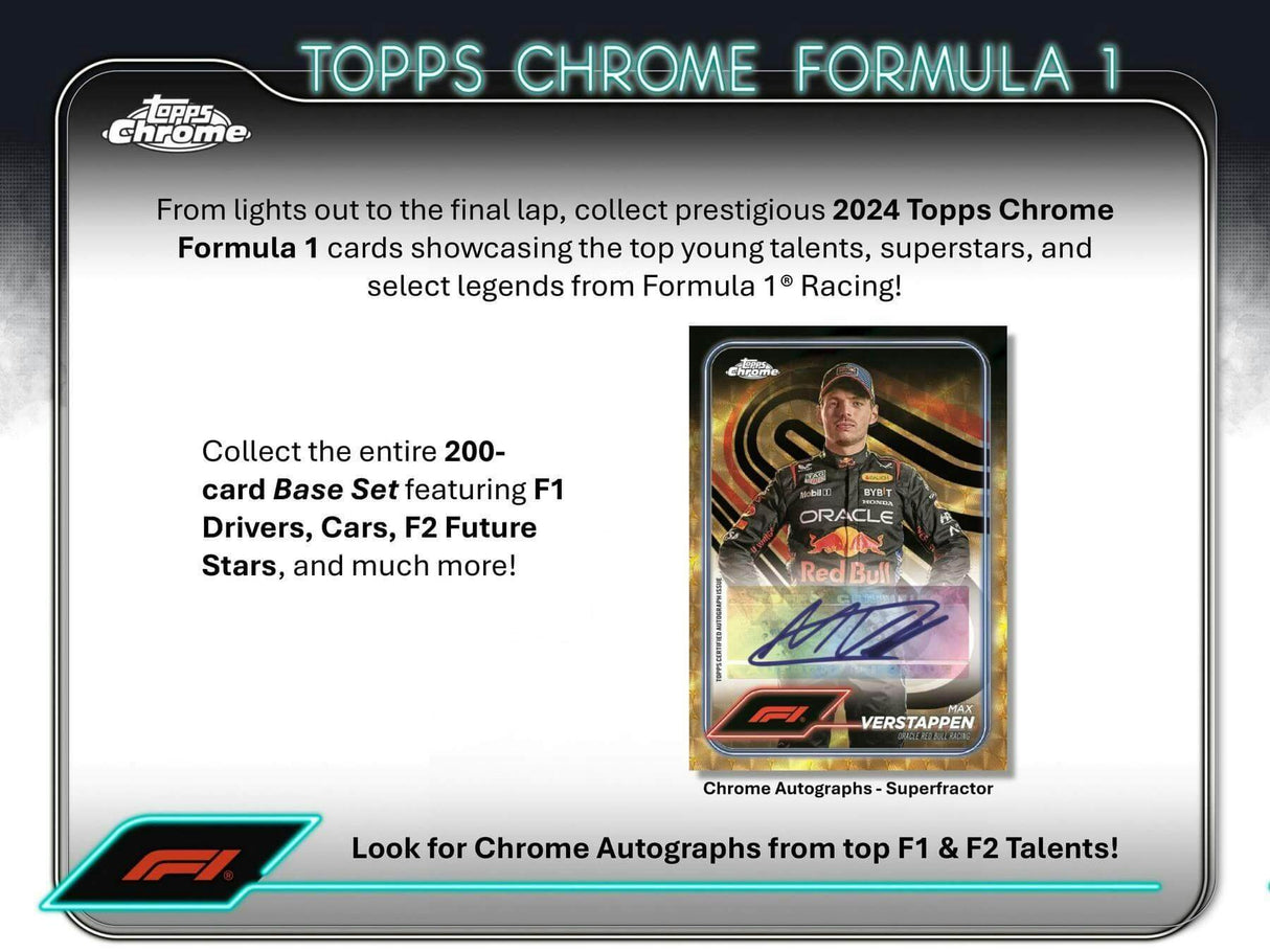 2024 Topps Chrome F1 Formula 1 Racing Hobby Box