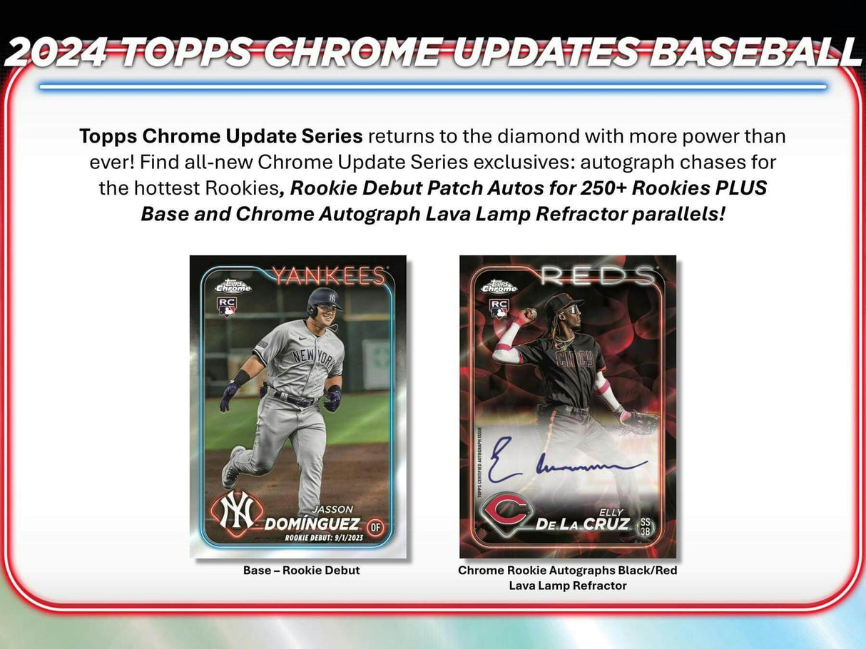 2024 Topps Chrome Update Series Baseball Hobby Pack