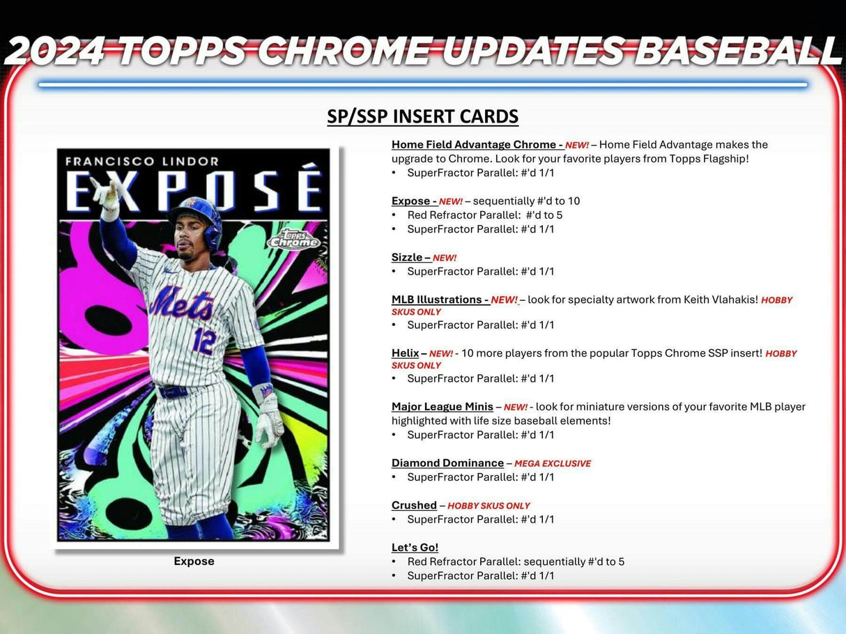 2024 Topps Chrome Update Series Baseball Hobby Pack