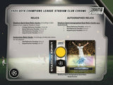 2023/24 Topps Stadium Club Chrome UEFA Club Competitions Soccer Hobby Box