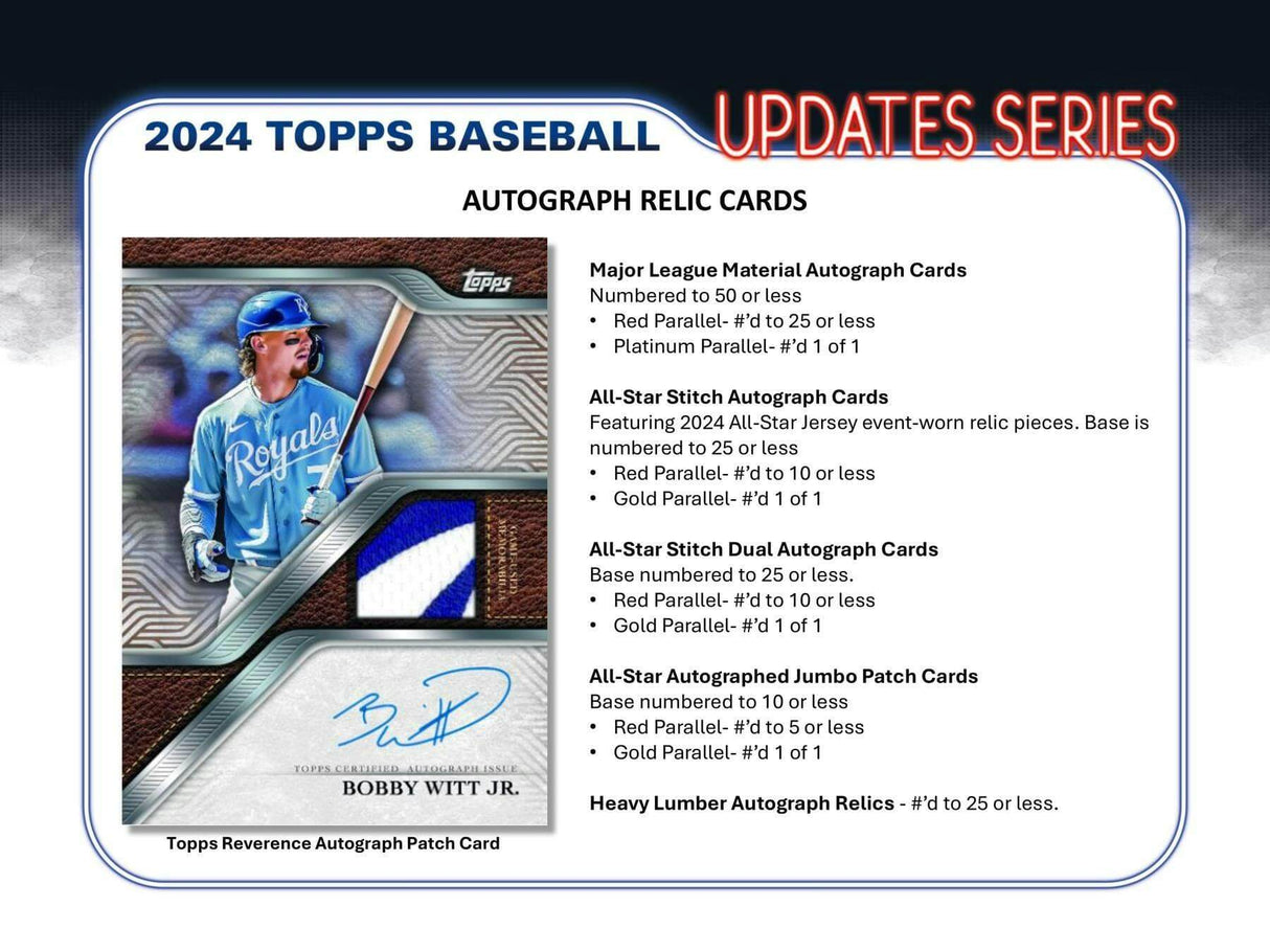 2024 Topps Update Series Baseball 7-Pack Blaster Box