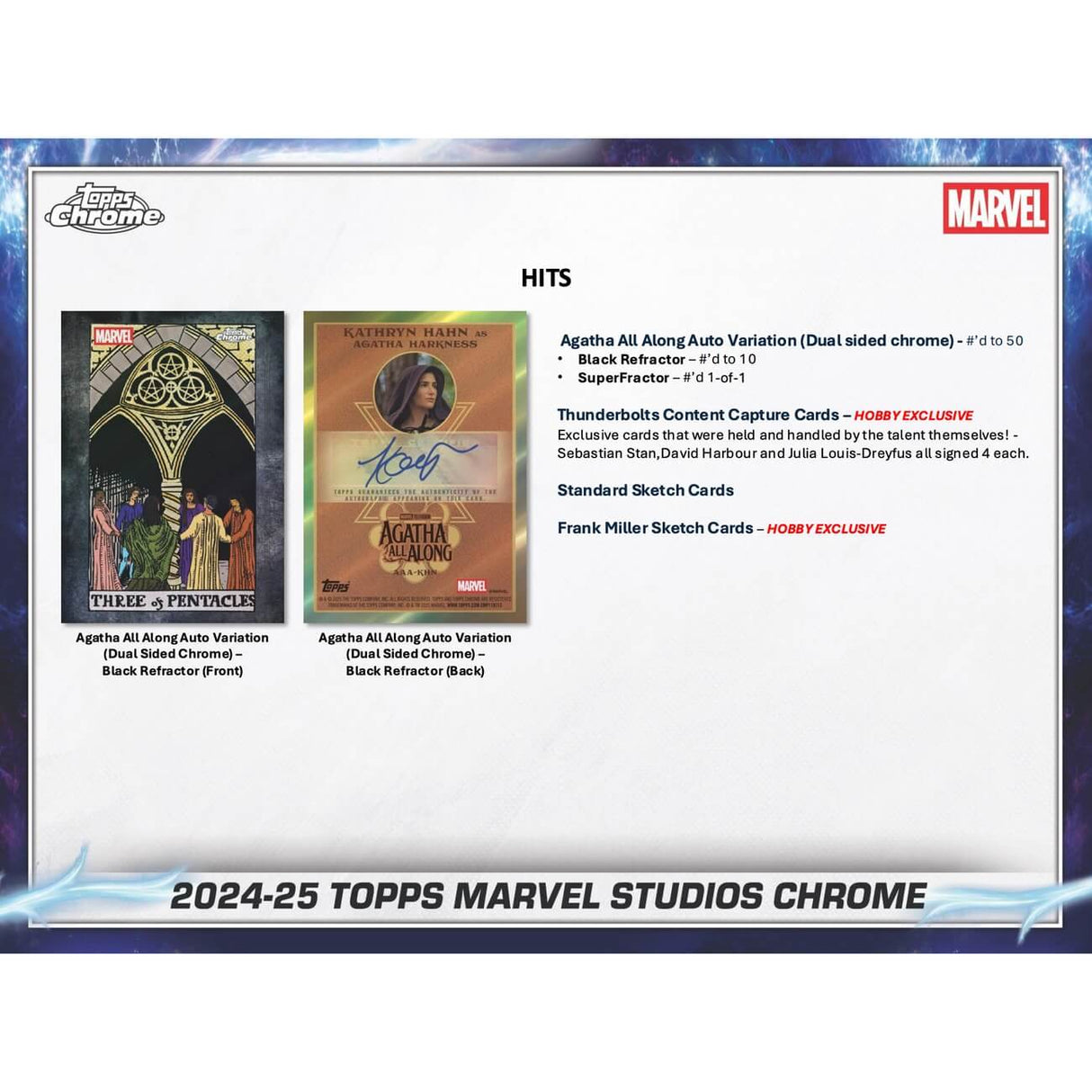 2025 Topps Marvel Studios Chrome 7-Pack Blaster 40-Box Case