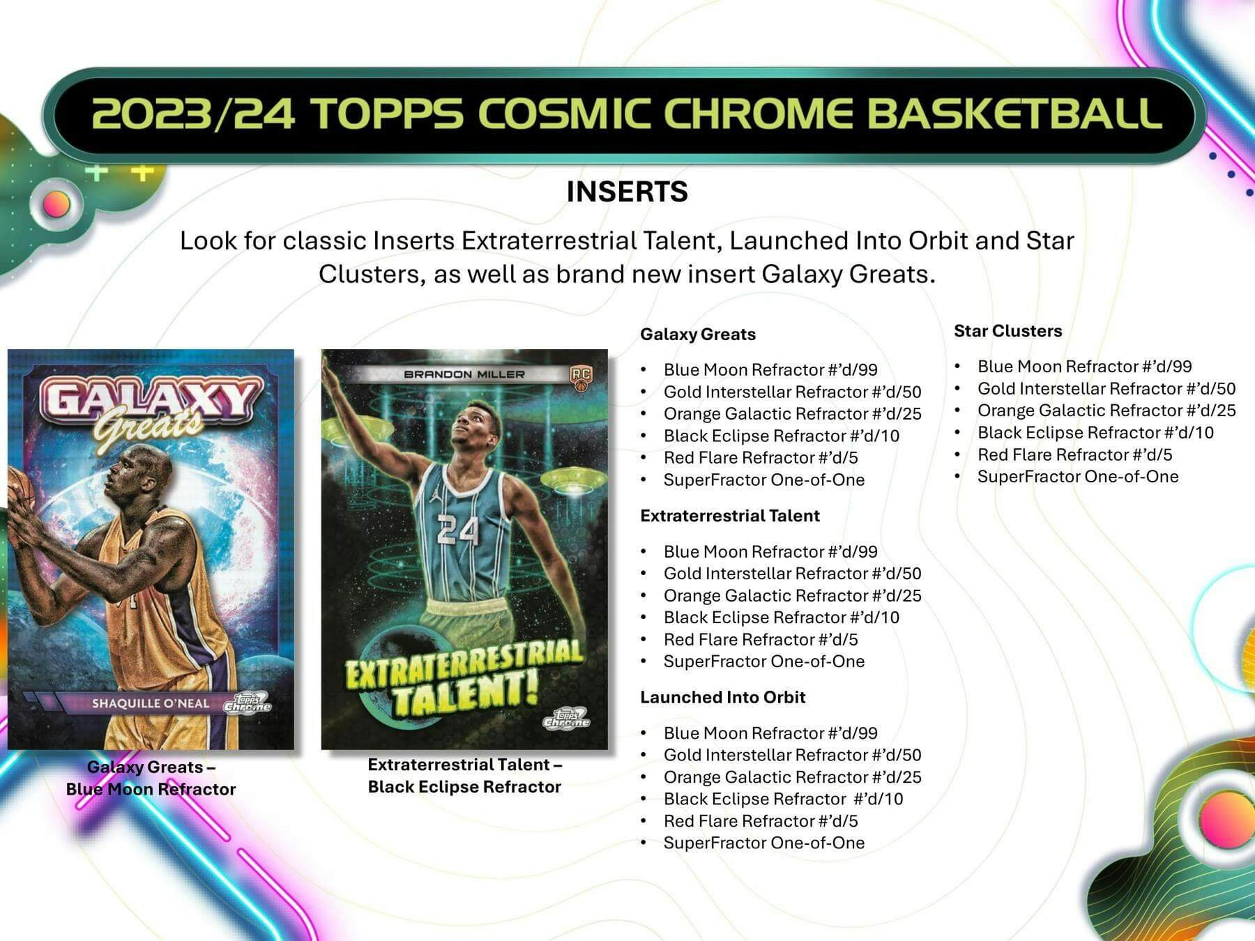 2024 Topps Chrome Cosmic Basketball NBA Hobby Pack