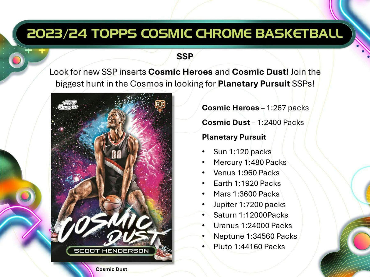 2024 Topps Chrome Cosmic Basketball NBA Hobby Pack