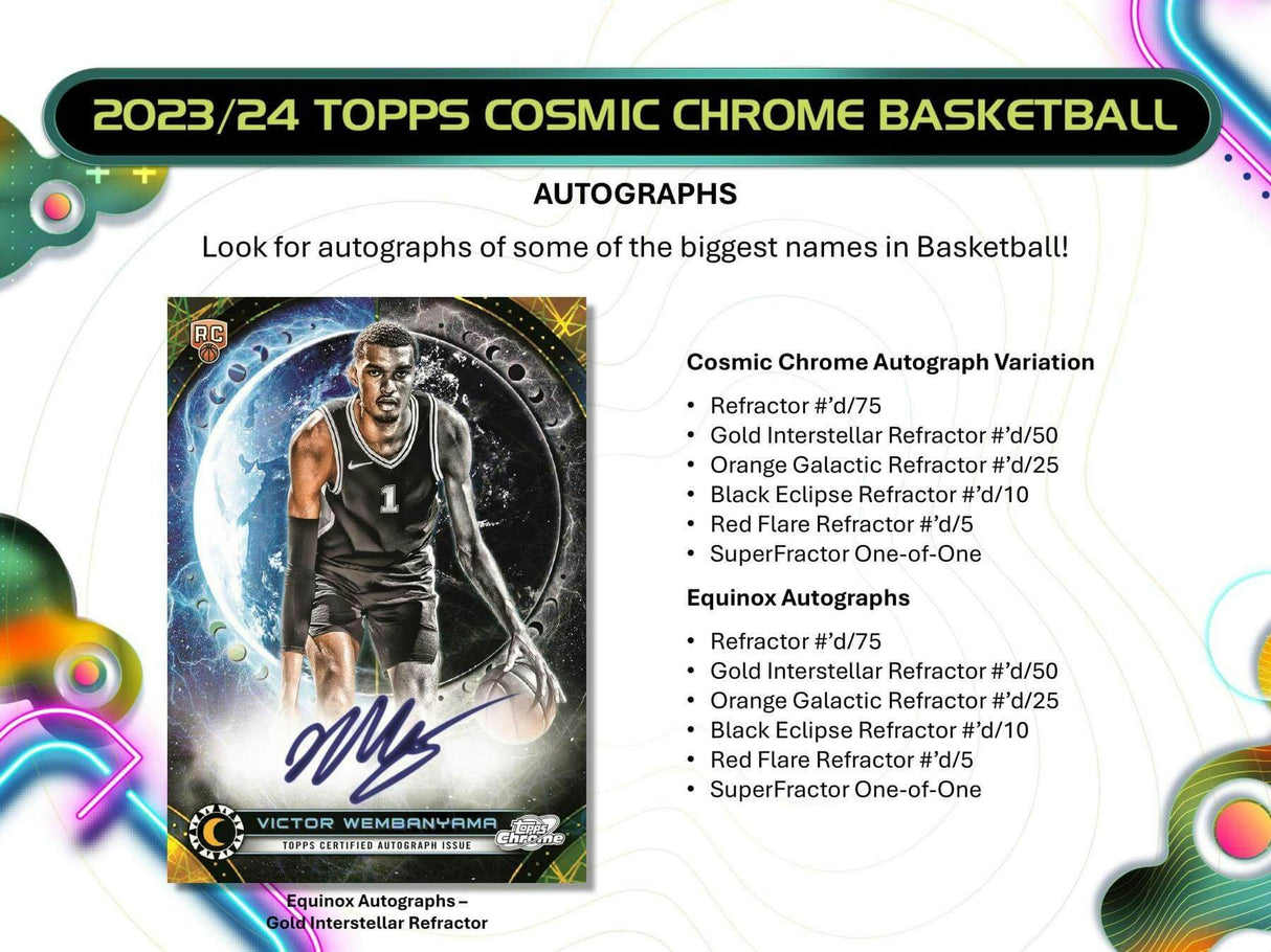 2024 Topps Chrome Cosmic Basketball NBA Hobby Pack